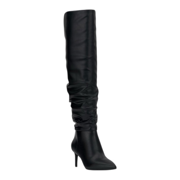 INC International Concepts Shoes - I.N.C. International Womens Damoni Mid-Heel Over-the knee boots Black Smooth